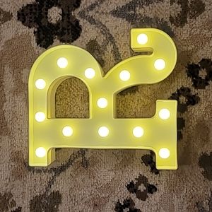 Light Up Letter R Battery